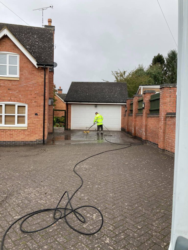 Power Washing Patio Pavers