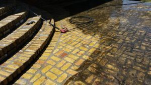 Power Washing Patio Pavers